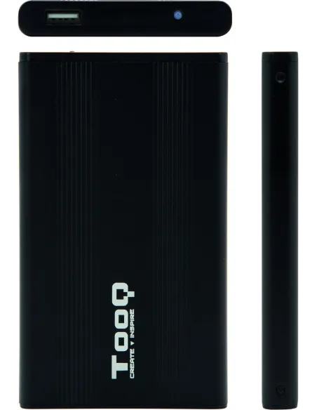 TooQ TQE-2510B Caja Externa 2.5" SATA3 USB-A 2.0 Negro