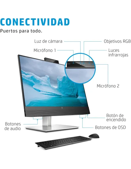 Monitor HP HP E24MV G4 Blanco