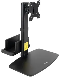 TooQ DB1128TN-B Soporte de Mesa para Pantallas 17”-27” con Soporte Integrado para CPU Ligera-1404225