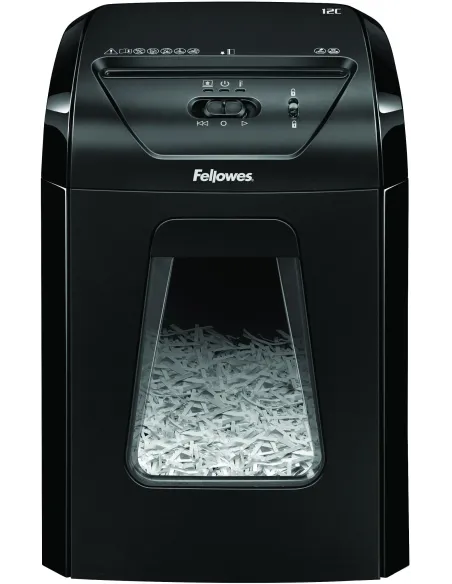 Destructora de papel Fellowes 12C Negra