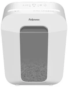 Fellowes Destructora LX50 Blanca Triturador de Papel en Partículas 9 hojas con Bloqueo de Seguridad-OMQDES0067
