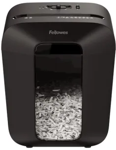 Fellowes Destructora LX50 Negra Triturador de Papel en Partículas 9 hojas con Bloqueo de Seguridad-OMQDES0068