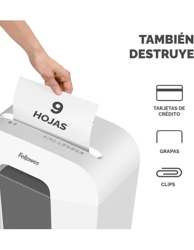 Destructora de papel Fellowes LX50 Blanca