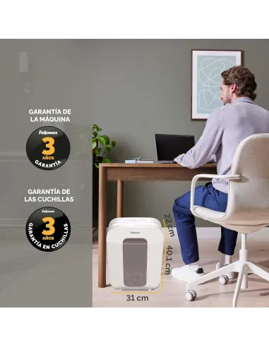 Destructora de papel Fellowes LX50 Blanca