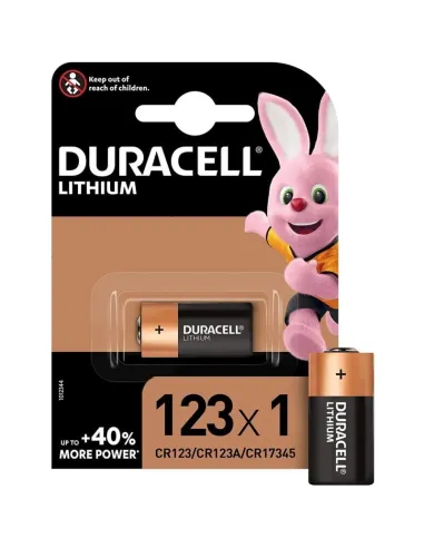 Pila de litio CR123A — Duracell CR123A