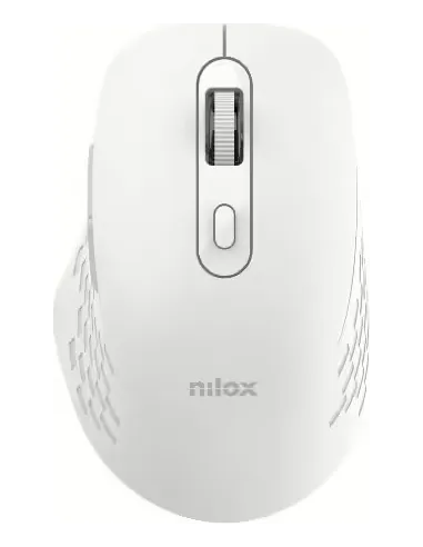 Nilox NXMODWI02 Ratón inalámbrico dual de 1600 DPI en Color Blanco