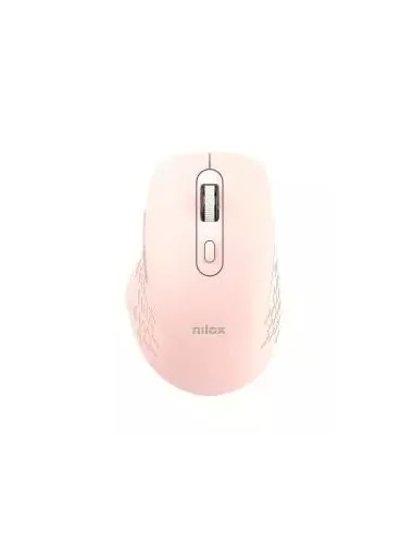 Nilox NXMODWI03 Ratón inalámbrico dual de 1600 DPI en Color Rosa
