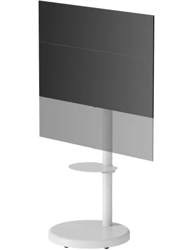 Ewent Ew1550 Soporte de Suelo Ajustable para TV hasta (86") Máx. 50kg Blanco