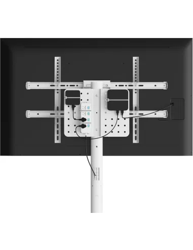 Ewent Ew1550 Soporte de Suelo Ajustable para TV hasta (86") Máx. 50kg Blanco