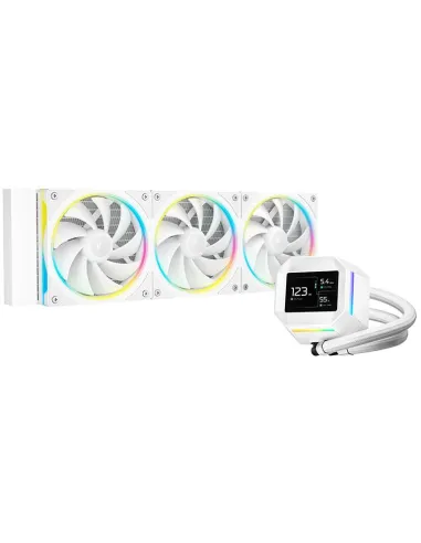 DeepCool LM360 WH Kit de Refrigeración Liquida 360mm 3 Ventiladores LCD