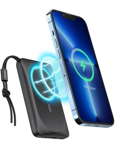Veger MagOn W1151-B 10000mAh Carga Rápida PD20W MagSafe Inalámbrica