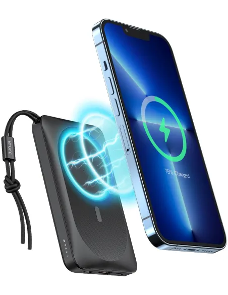 Veger MagOn W1151-B 10000mAh Carga Rápida PD20W MagSafe Inalámbrica