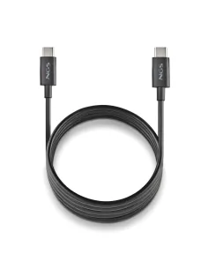 NGS ZYRO 60W-1BLACK Cable de Carga Rápida 480 Mbps 60W  USB 2.0 USB-C a USB-C 1 M Negro-CABL64111