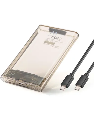 Ewent Ew7068 Caja Para Disco Duro Externo Caja Externa Para Unidad De Estado Sólido (SSD) Transparente 2.5"