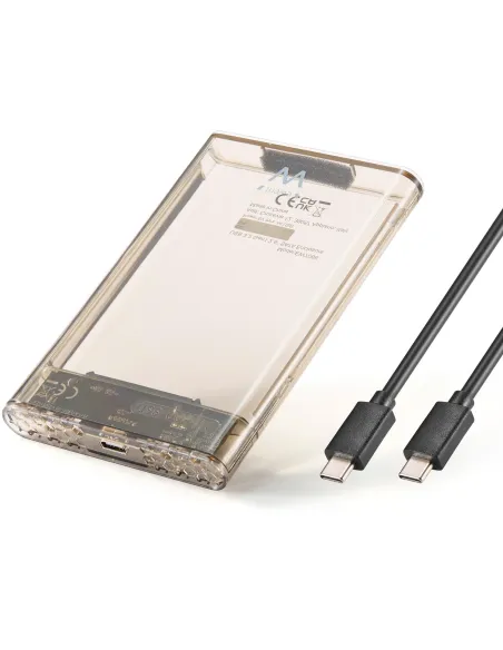 Ewent Ew7068 Caja Para Disco Duro Externo Caja Externa Para Unidad De Estado Sólido (SSD) Transparente 2.5"