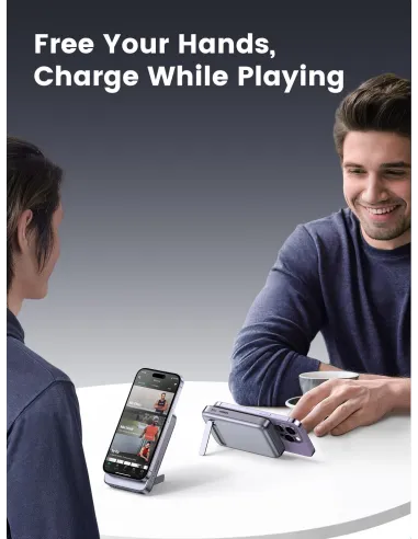 Mini Powerbank Magnético Inalámbrico Ugreen 15086 Gris