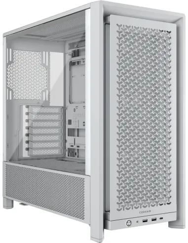 Corsair Frame 4000D Airflow Blanca ATX/EATX Vidrio Templado 3x120mm USB-C Sin Fuente