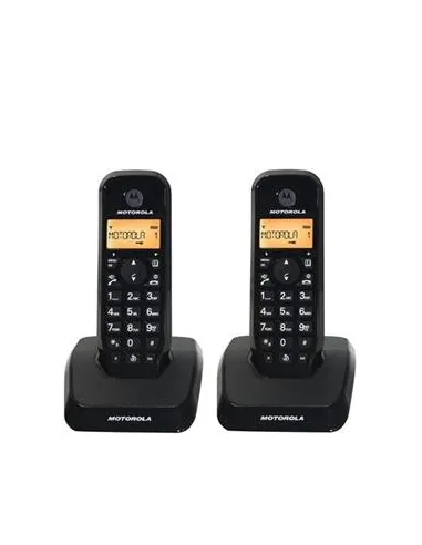Motorola S1202 Duo Pack 2 Teléfonos Inalámbricos Negros