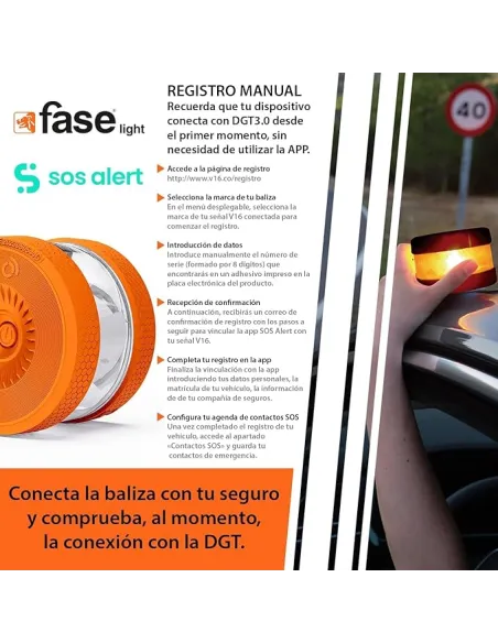 Baliza emergencia Thulos FaseLight V16 Homologada