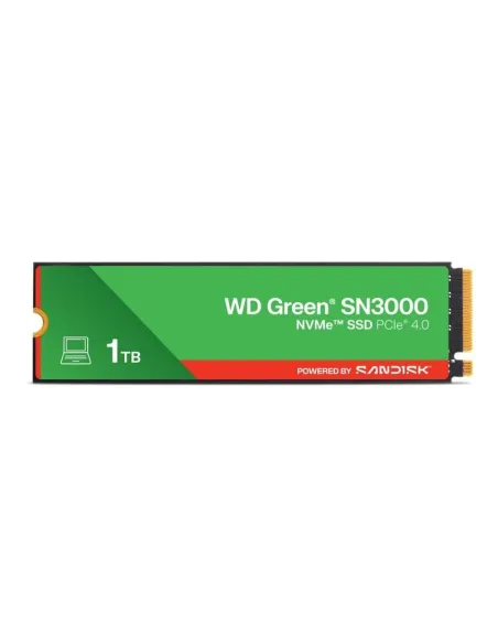 WD Green SN3000 1TB Disco SSD 5000MB-s NVMe PCIe 4.0 M.2 Gen4 QLC 3D NAND