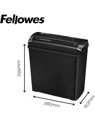 Destructora de papel Fellowes TRITO 2 Negra