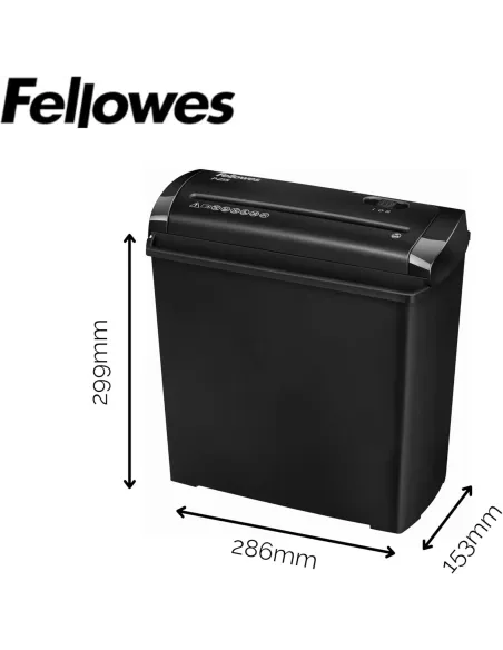 Destructora de papel Fellowes TRITO 2 Negra