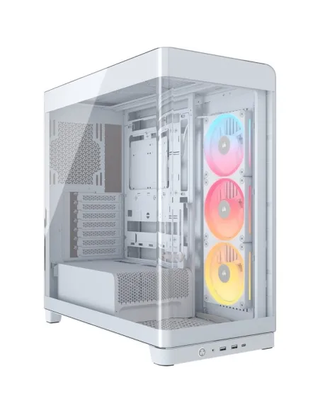 Corsair 4500X LX-R RGB Blanca Tempered Glass Midi Tower 3 Ventiladores LX120R USB-C Vidrio templado