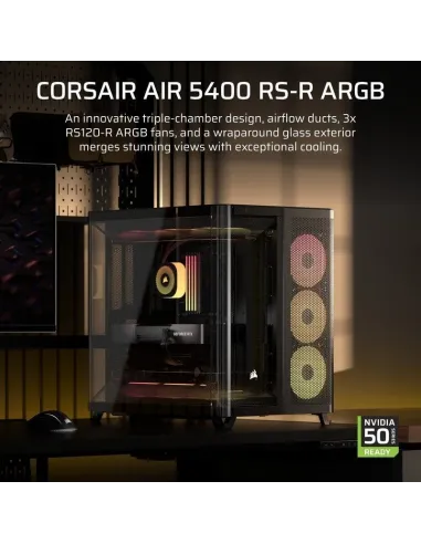 Torre Corsair AIR 5400 RS-R ARGB Negra