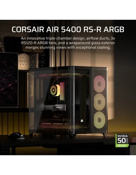 Torre Corsair AIR 5400 RS-R ARGB Negra