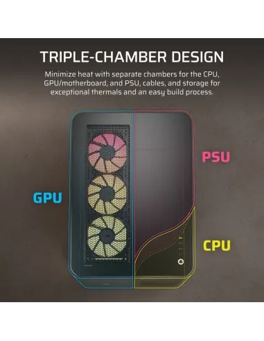 Torre Corsair AIR 5400 RS-R ARGB Negra