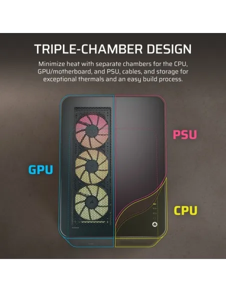Torre Corsair AIR 5400 RS-R ARGB Negra