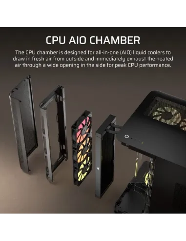 Torre Corsair AIR 5400 RS-R ARGB Negra