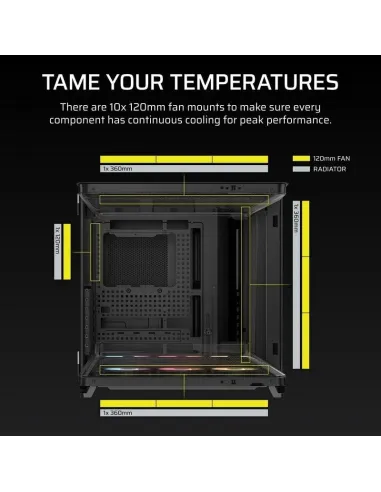 Torre Corsair AIR 5400 RS-R ARGB Negra