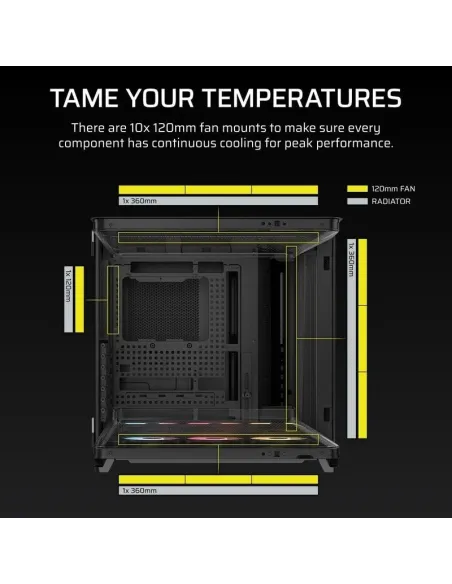 Torre Corsair AIR 5400 RS-R ARGB Negra