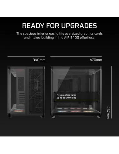 Torre Corsair AIR 5400 RS-R ARGB Negra