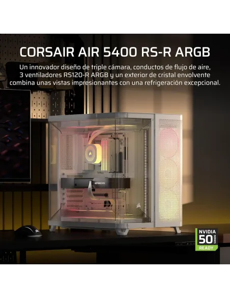 Torre Corsair AIR 5400 RS-R ARGB Blanca