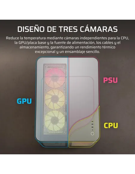 Torre Corsair AIR 5400 RS-R ARGB Blanca