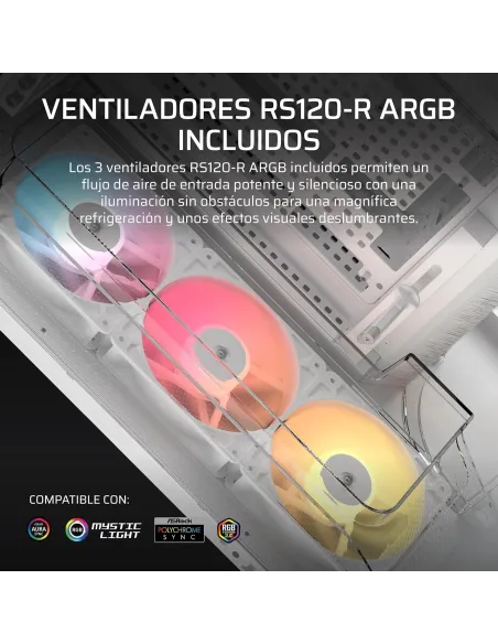 Torre Corsair AIR 5400 RS-R ARGB Blanca