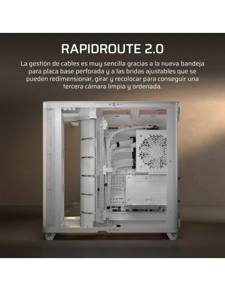 Torre Corsair AIR 5400 RS-R ARGB Blanca