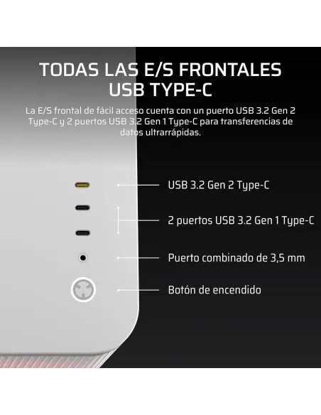 Torre Corsair AIR 5400 RS-R ARGB Blanca