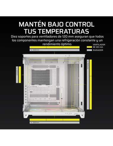 Torre Corsair AIR 5400 RS-R ARGB Blanca