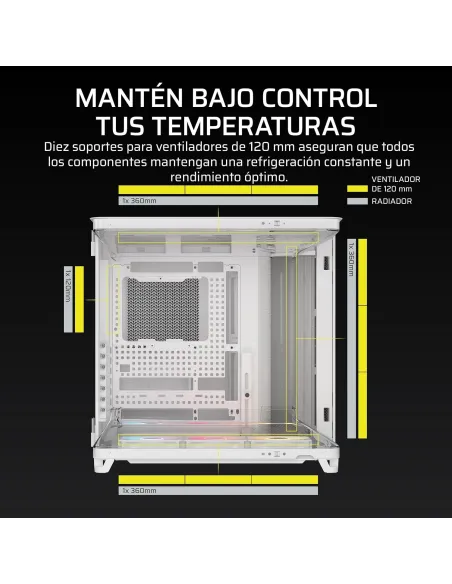 Torre Corsair AIR 5400 RS-R ARGB Blanca
