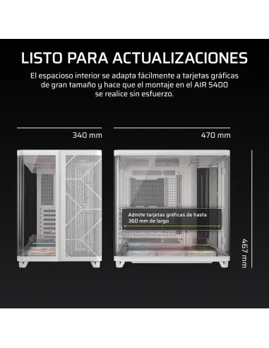 Torre Corsair AIR 5400 RS-R ARGB Blanca