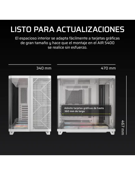 Torre Corsair AIR 5400 RS-R ARGB Blanca