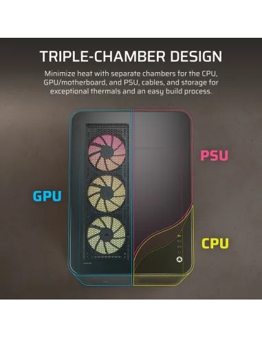 Torre Corsair AIR 5400 RGB LX-R iCUE Link Negro