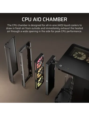 Torre Corsair AIR 5400 RGB LX-R iCUE Link Negro