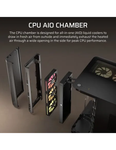 Torre Corsair AIR 5400 RGB LX-R iCUE Link Negro