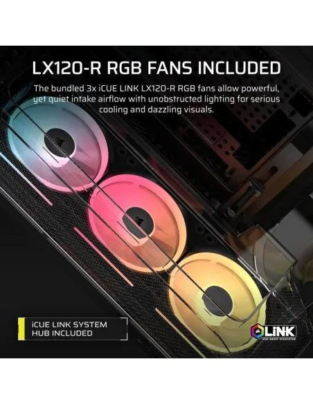 Torre Corsair AIR 5400 RGB LX-R iCUE Link Negro