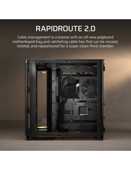 Torre Corsair AIR 5400 RGB LX-R iCUE Link Negro