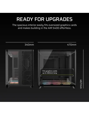 Torre Corsair AIR 5400 RGB LX-R iCUE Link Negro